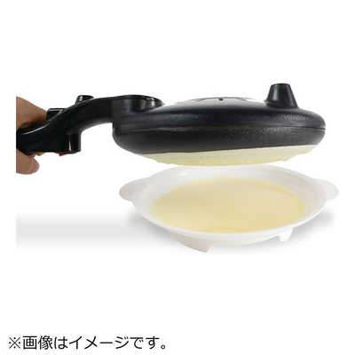 クレープメーカー　ブラック エール SIMPLE＋LIFE ハンディクレープメーカー ブラック ﾊﾝﾃﾞｨ