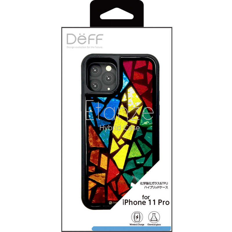 DEFF DEFF iPhone 11 Pro 5.8インチ用 HYBRID CASE Etanze 化学強化ガラス&TPU複合素材ケース ステンドグラス2 BKS-IPE19SST2 BKS-IPE19SST2