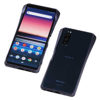 DEFF Xperia 5 用アルミバンパー｢CHRONO｣ DCB-XP5CHNV ネイビｰ の通販