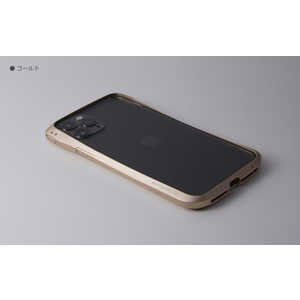 DEFF iPhone 11 Pro / XS / X 用 アルミバンパー「クリーヴ」 DCB-IPCL19SALGD ゴールド