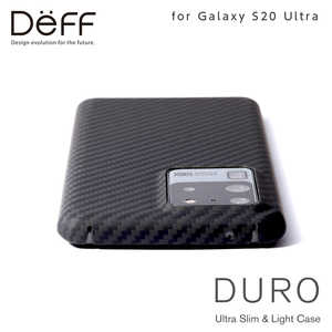 DEFF Galaxy S20 Ultra 用 アラミド繊維(Kevlar)製 超軽量ケース DURO DCS-GS20UKVSEMBK