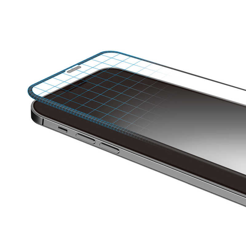 DEFF DEFF iPhone 12 Pro Max 6.7インチ対応 バンパーガラス ガラスフィルム 耐衝撃 マット DG-IP20LBM2F DG-IP20LBM2F