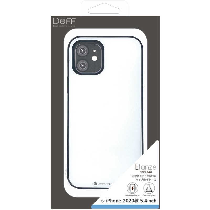 DEFF DEFF iPhone 12 mini 5.4インチ対応 ハイブリットケース エタンゼ ワイヤレスチャージャー対応 ホワイト DCS-IPE20SWH DCS-IPE20SWH