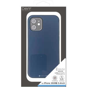 DEFF iPhone 12 mini 5.4インチ対応 ハイブリットケース エタンゼ ワイヤレスチャージャー対応 ミッドナイトブルー DCS-IPE20SBU