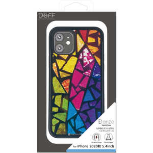 DEFF iPhone 12 mini 5.4インチ対応 ハイブリットケース エタンゼ ワイヤレスチャージャー対応 ステンドグラス DCS-IPE20SST