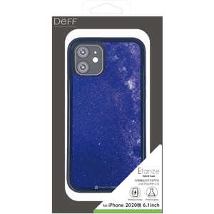 DEFF iPhone 12 12 Pro 6.1インチ対応 ハイブリットケース エタンゼ ワイヤレスチャージャー対応 星空ブルー DCS-IPE20MSBU