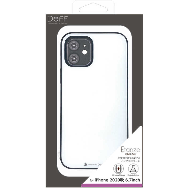 DEFF DEFF iPhone 12 Pro Max 6.7インチ対応 ハイブリットケース エタンゼ ワイヤレスチャージャー対応 ホワイト DCS-IPE20LWH DCS-IPE20LWH