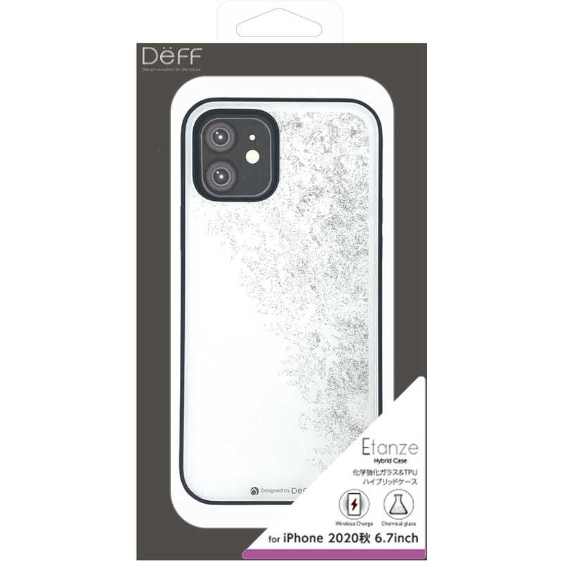 DEFF DEFF iPhone 12 Pro Max 6.7インチ対応 ハイブリットケース エタンゼ ワイヤレスチャージャー対応 星空ホワイト DCS-IPE20LSWH DCS-IPE20LSWH