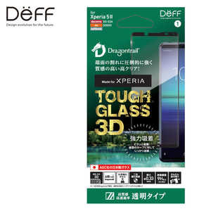 DEFF Xperia 5 II 用 ガラスフィルム｢TOUGH GLASS 3D｣ AGC社製のDragontrail使用 クリア 3Dタイプガラスフィルム DG-XP5M23DG3DF