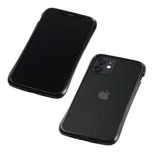 DEFF 【iPhone用アルミバンパー】CLEAVE Aluminum Bumper for iPhone 12 mini ブラック DCB-IPCL20SABK