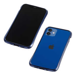 DEFF 【iPhone用アルミバンパー】CLEAVE Aluminum Bumper for iPhone 12 mini ミッドナイトブルー DCB-IPCL20SABU