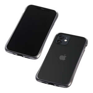 DEFF 【iPhone用アルミバンパー】CLEAVE Aluminum Bumper for iPhone 12 mini グラファイト DCB-IPCL20SAGR