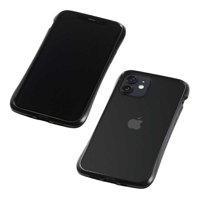 DEFF DEFF 【iPhone用アルミバンパー】CLEAVE Aluminum Bumper for iPhone 12/ 12 Pro ブラック DCB-IPCL20MABK DCB-IPCL20MABK