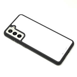 DEFF Hybrid Case Etanze for Galaxy S21 TPU+ポリカーボネート+ガラス ハイブリット素材ケース ホワイト DCS-GSES21WH