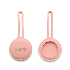 DEFF AirTag用シリコーン製ストラップ 「STRAP for AirTag」(1個入) ピーチピンク DCS-ATSS21PK DEFF AirTag用シリコーン製ストラップ 「STRAP for AirTag」(1個入) ピーチピンク DCS-ATSS21PK