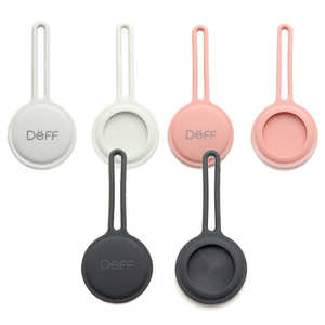 DEFF AirTag用シリコーン製ストラップ 「STRAP for AirTag」(3個入) ホワイト ピーチピンク ダークグレイ DCS-ATSS21WPG DEFF AirTag用シリコーン製ストラップ 「STRAP for AirTag」(3個入) ホワイト ピーチピンク ダークグレイ DCS-ATSS21WPG