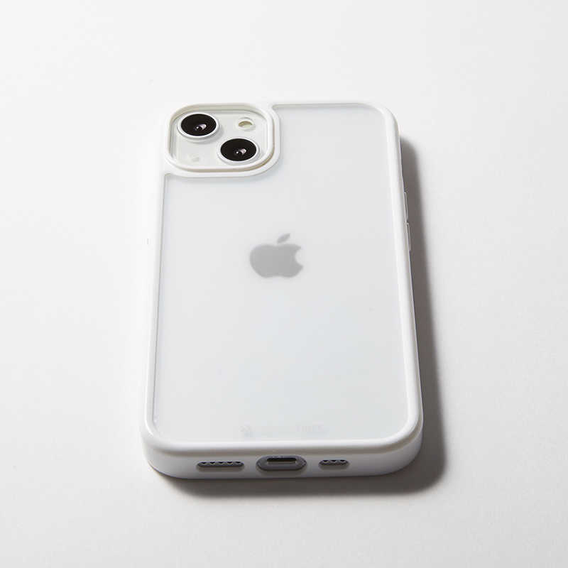 DEFF DEFF iPhone 13 mini ハーフマットガラス＆TPU複合素材ケース Etanze Lite  ホワイト DCSIPEL21SWH DCSIPEL21SWH