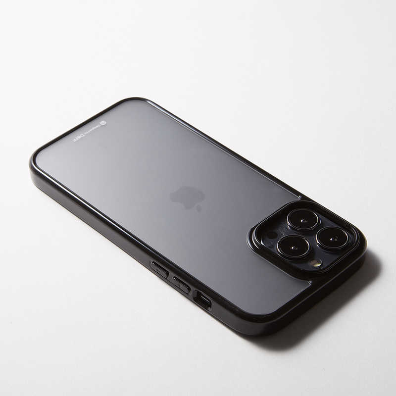 DEFF DEFF iPhone 13 Pro 3眼 ハーフマットガラス＆TPU複合素材ケース Etanze Lite  ブラック DCSIPEL21M3BK DCSIPEL21M3BK