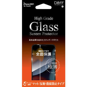 DEFF iPhone13 6.1inch 2眼・3眼兼用 ガラスフィルム High Grade Glass Screen Protector マット マット DGIP21MM2F