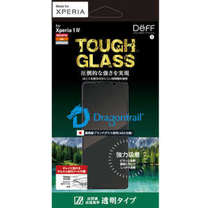 DEFF XPERIA 1 IVѥ饹ե Dragontrail Ʃꥢ TOUGH GLASS for Xperia 1 IV DGXP1M4G3DF