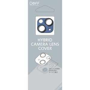 DEFF iPhone 14 6.1インチ･iPhone 14 Plus 6.7インチ兼用カメラレンズカバー ｢HYBRID CAMERA LENS COVER｣ ブルー DG-IP22GA2BU