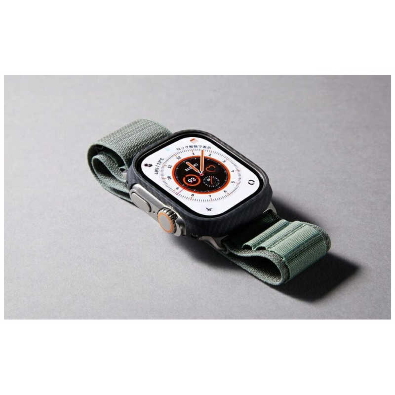 DEFF DEFF Apple Watch Ultra(49mm)用 アラミド繊維カバー「DURO」 マットブラック DCSAWUD49KVBK DCSAWUD49KVBK
