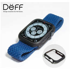 DEFF Apple Watch SE 44mm用 アラミド繊維カバー｢DURO｣ マットブラック DCS-AWSED44KVBK