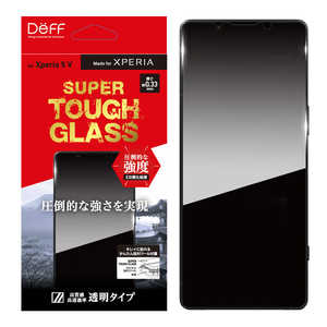 DEFF Xperia 5V用SUPER TOUGH ガラスフィルム 透明クリア DG-XP5M5G3F DEFF Xperia 5V用SUPER TOUGH ガラスフィルム 透明クリア DG-XP5M5G3F
