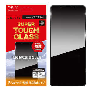 DEFF Xperia 5V用SUPER TOUGH ガラスフィルム マット/反射・指紋防止タイプ DGXP5M5M3F