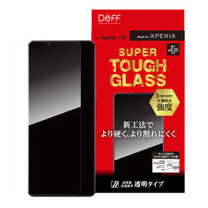 DEFF SUPER TOUGH GLASS for Xperia 1 VI 透明 DG-XP1M6G3F