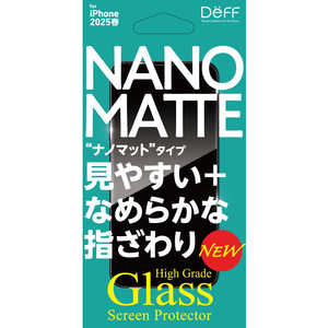 DEFF High Grade Glass Screen Protector for iPhone 16e ナノマット DG-IPSE4NM3F DEFF High Grade Glass Screen Protector for iPhone 16e ナノマット DG-IPSE4NM3F