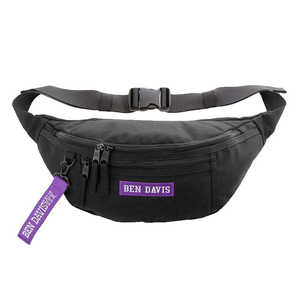 ベンデイビス BEN DAVIS BDW-9274 ロゴテープウエストバッグ大 BLACK/PURPLE BDW9274 ベンデイビス BEN DAVIS BDW-9274 ロゴテープウエストバッグ大 BLACK/PURPLE BDW9274