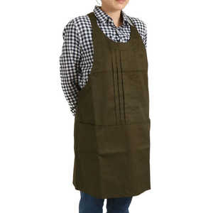 バックヤードファミリー Cloudnine クラウドナイン ＃ 胸ピンタック後サロペット型エプロン ML 75.KHAKI NAP6202