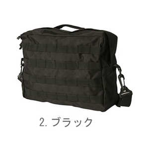 バックヤードファミリー ミリタリー商品 USタイプ MOLLEショルダーバッグ # 2.ブラック BS076YN バックヤードファミリー ミリタリー商品 USタイプ MOLLEショルダーバッグ # 2.ブラック BS076YN