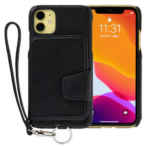 トーモ RAKUNI Leather Case for iPhone 11 rak-19ipm-blk ピュアブラック