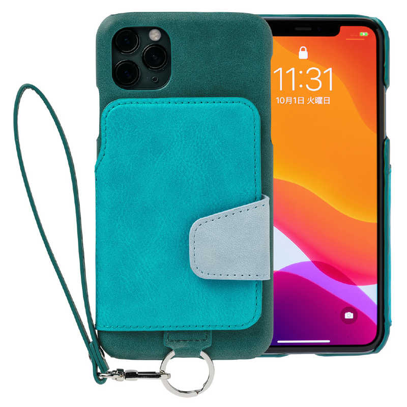 トーモ トーモ RAKUNI Soft Leather Case for iPhone 11 Pro Max rak-19ipl-pgrn レイクグリｰン rak-19ipl-pgrn レイクグリｰン