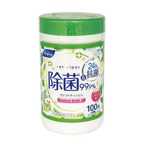 LIFEDOPLUS リファイン ノンアルコール除菌 ウェットティッシュボトル 100枚 LD-154 LIFEDOPLUS リファイン ノンアルコール除菌 ウェットティッシュボトル 100枚 LD-154