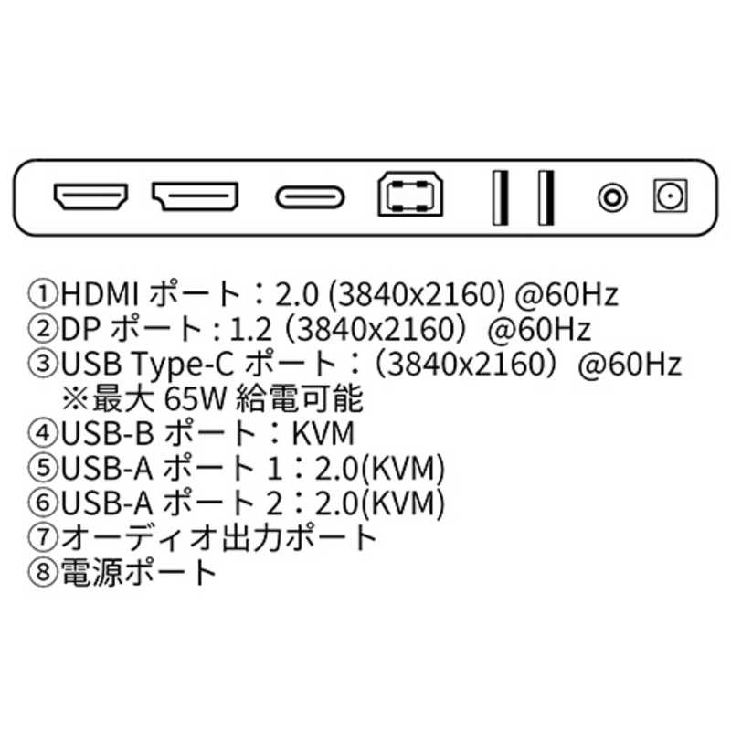 JAPANNEXT JAPANNEXT 4K液晶モニター USB TypeC(最大65W給電対応) ［31.5型 /4K(3840×2160) /ワイド］ JN-V315UHDR-C65W JN-V315UHDR-C65W