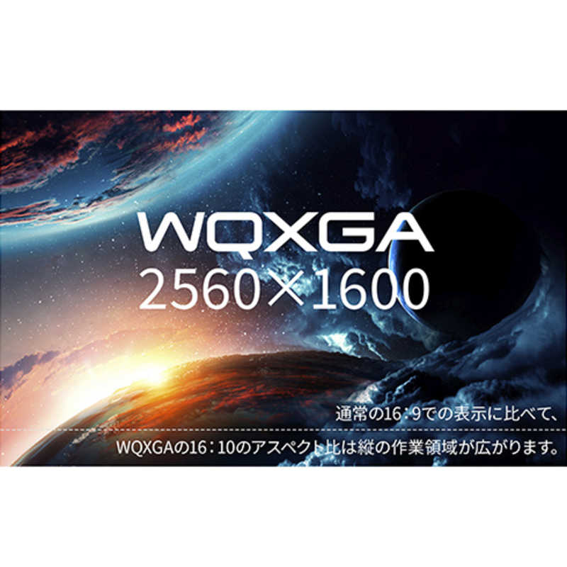 JAPANNEXT JAPANNEXT モバイルモニター 16インチ IPSパネル搭載 WQXGA(2560x1600)解像度 JN-MD-IPS16WQXGAR JN-MD-IPS16WQXGAR