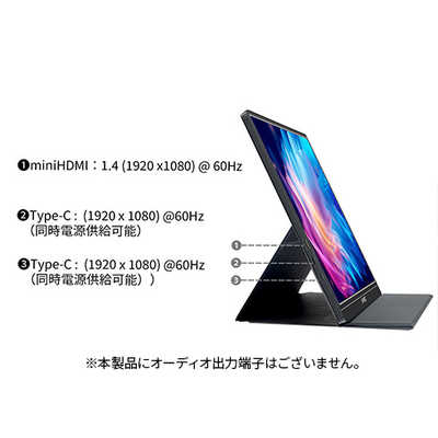 13.3インチ モバイルモニター モバイルディスプレイ 1920x1080 Amazon.co.jp: モバイルモニター13.3インチポータブルモニター
