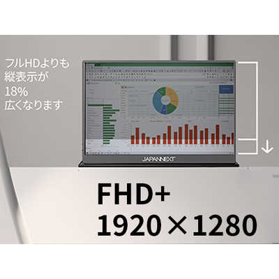 JAPANNEXT USB-C接続 PCモニター 10.5インチ IPSパネル フルHD＋