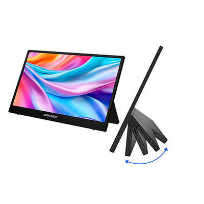 JAPANNEXT モバイルモニター USB Type-C miniHDMI HDR キックスタンド