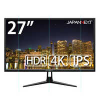 JAPANNEXT PCモニター ブラック [27型 /4K(3840×2160） /ワイド] JN