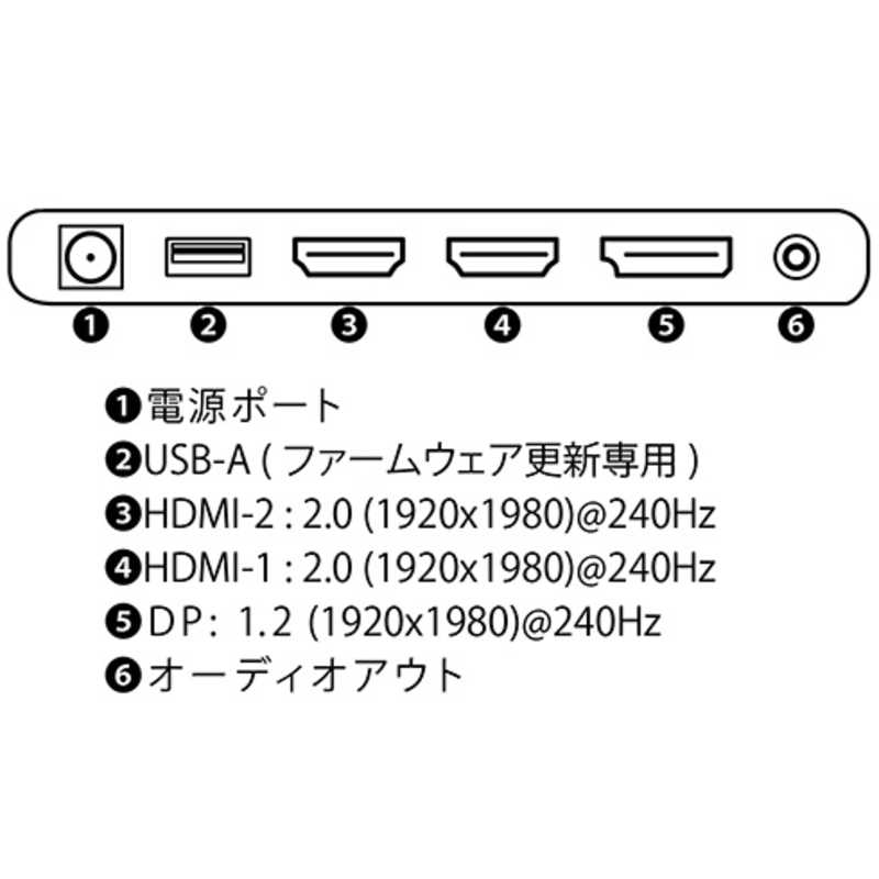 JAPANNEXT JAPANNEXT 27インチ フルHD(1920x1080)解像度 240Hzリフレッシュレート対応 ゲーミングモニター sRGB 99％ HDMI DP ［27型 /フルHD(1920×1080) /ワイド］ JN-I27FR240-N JN-I27FR240-N