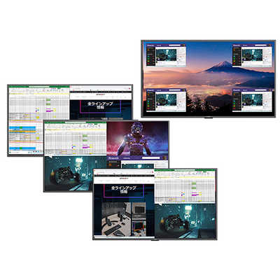 JAPANNEXT 大型4Kモニター 非光沢モデル HDMI DP VGA PIP/PBP対応 ［65