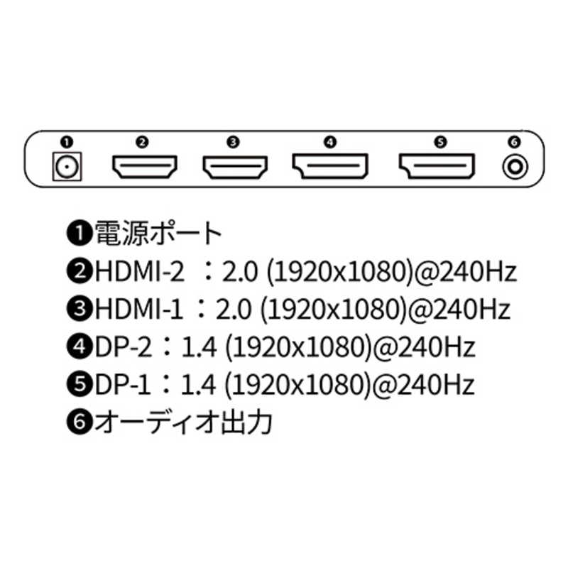 JAPANNEXT JAPANNEXT ゲーミングモニター [24.5型 /フルHD(1920×1080) /ワイド] JN-IPS245G240FHDR-HP JN-IPS245G240FHDR-HP