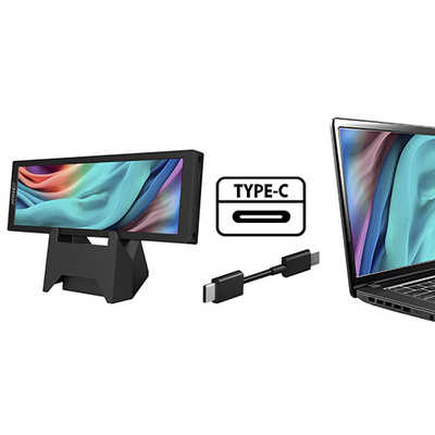 JAPANNEXT 7.8インチIPSパネル 400x1280解像度 小型縦型モバイル