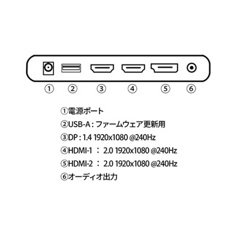 JAPANNEXT JAPANNEXT 31.5インチ 240Hz対応ゲーミングモニター HDMI DP ［31.5型 /フルHD(1920×1080) /ワイド］ JN-V315G240FHDR JN-V315G240FHDR