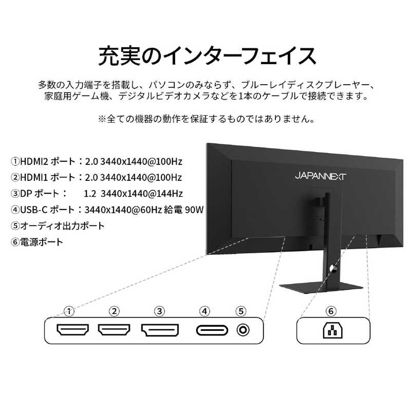JAPANNEXT JAPANNEXT ゲーミングモニター [40型 /UWQHD(3440×1440） /ワイド] JN-IPS40UWQHDR144 JN-IPS40UWQHDR144