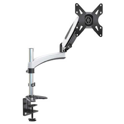 JAPANNEXT モニターアーム [1画面 /15~55インチ] 4軸 クランプ式 ガス